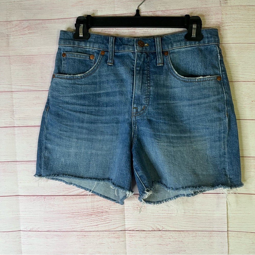 Madewell Distress High-Rise Denim Shorts Size 27